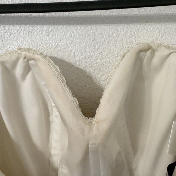 David’s‎ Bridal Monique Luo Wedding Dress Size 8 Style CRL538 Ivory - Picture 6 of 7